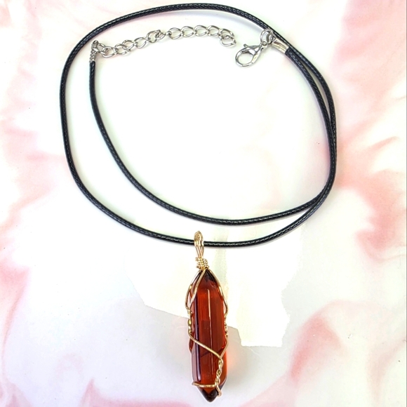 Natural Stone Pendant Necklace - Picture 1 of 1